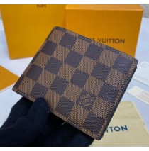 Louis Vuitton Damier Ebene Multiple Wallet N60895-brown