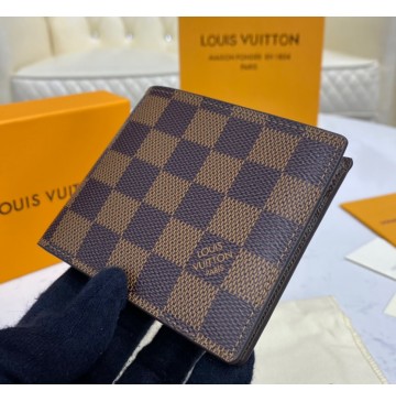 Louis Vuitton Damier Ebene Slender ID Wallet N64002-brown