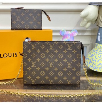 Louis Vuitton Monogram Canvas Toiletry Pouch On Chain M81412