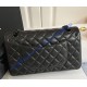 Chanel Small Classic Flap Bag in Black Lambskin with black hardware