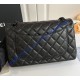 Chanel Jumbo Classic Flap Bag in Black Lambskin with black hardware