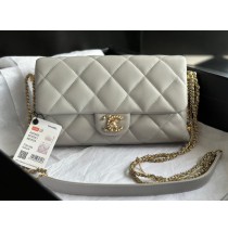 Chanel 2021 SS Flap bag C2563-light-gray