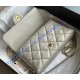 Chanel 2021 SS Flap bag C2563-light-gray