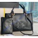 Chanel Cocomark Small Shopping Tote Bag C3129A-black