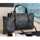 Chanel Cocomark Small Shopping Tote Bag C3129B-black