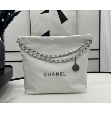 Chanel 22 Small Handbag C3260B-white