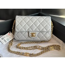 Chanel Mini Flap Bag C3757-gray