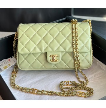 Chanel Flap Bag C3777-light-green