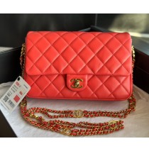 Chanel Flap Bag C3777-red