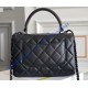 Chanel Flap Bag with Top Handle C92236C-black