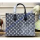 Louis Vuitton Denim Jacquard OnTheGo MM M46448-gray