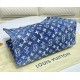 Louis Vuitton Denim Jacquard OnTheGo MM M46448-blue