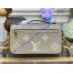 Louis Vuitton Bicolor Monogram Empreinte Pochette Métis East West M23081