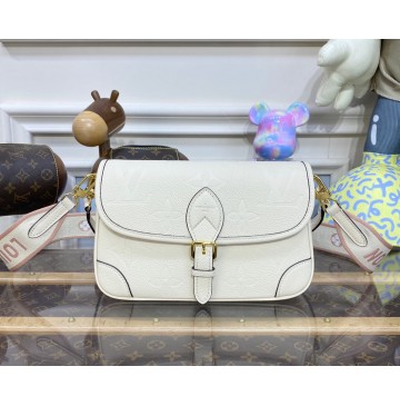 Louis Vuitton Monogram Empreinte Leather Diane M46388-cream