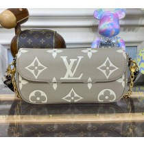 Louis Vuitton Bicolor Monogram Empreinte Wallet on Chain Ivy M82210-gray