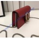 Gucci Dionysus Leather Super Mini Bag GU476432L-red