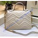 Gucci GG Marmont small Red top handle bag GU498110-beige