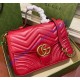 Gucci GG Marmont small Red top handle bag