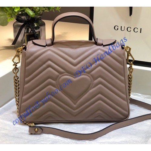 Gucci GG Marmont small Tan top handle bag