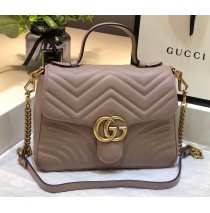 GG Marmont small Tan top handle bag