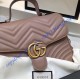 Gucci GG Marmont small Tan top handle bag