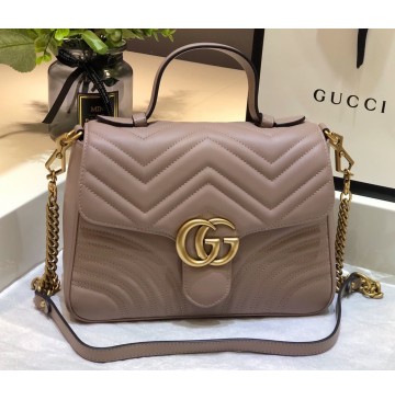 Gucci GG Marmont small Tan top handle bag