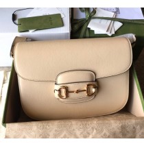 Gucci Leather Horsebit 1955 shoulder bag GU602204L-beige