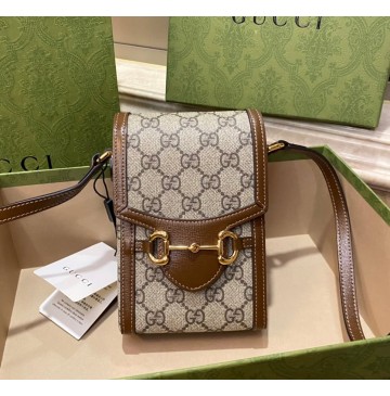 Gucci Horsebit 1955 mini bag GU625615CA-brown