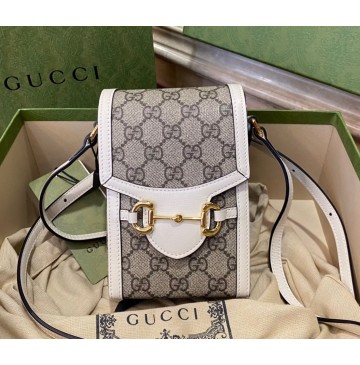 Gucci Horsebit 1955 mini bag GU625615CA-white