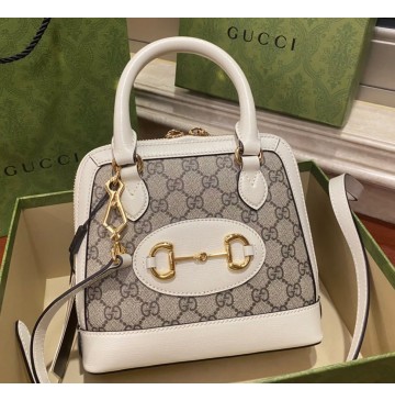 Gucci Horsebit 1955 Mini Top Handle Bag GU640716C-white