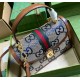 Gucci Ophidia GG Small Top Handle Bag GU651055C-blue-brown