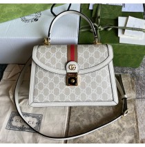Gucci Ophidia GG Small Top Handle Bag GU651055CA-beige-cream
