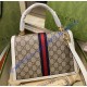 Gucci Ophidia GG Small Top Handle Bag GU651055CA-brown-cream