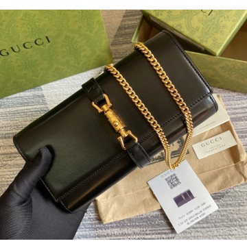 Gucci Jackie 1961 Chain Wallet GU652681L-black