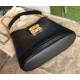 Gucci Small Debossed GG Leather Shoulder Handbag GU675788-black