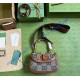Gucci Bamboo 1947 Jumbo GG Small Top Handle Bag GU675797C-blue-brown