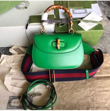 Gucci Bamboo 1947 Small Top Handle Bag GU675797L-green