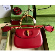 Gucci Bamboo 1947 Small Top Handle Bag GU675797L-red