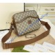 Gucci GG Supreme Messenger Bag With Interlocking G GU675891C-brown