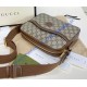 Gucci GG Supreme Messenger Bag With Interlocking G GU675891C-brown