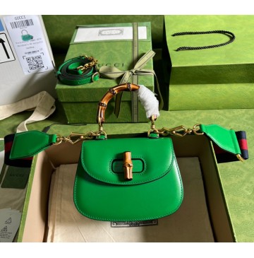 Gucci Bamboo 1947 Mini Top Handle Bag GU686864-green