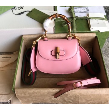 Gucci Bamboo 1947 Mini Top Handle Bag GU686864-pink