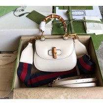 Gucci Bamboo 1947 Mini Top Handle Bag GU686864-white