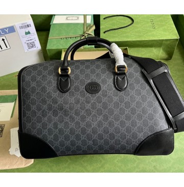 Gucci Duffle Bag With Interlocking G GU696014CA-black