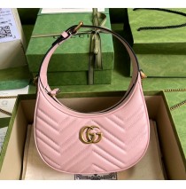 Gucci GG Marmont Half-Moon-Shaped Mini Bag GU699514-pink