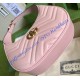 Gucci GG Marmont Half-Moon-Shaped Mini Bag GU699514-pink