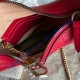 Gucci GG Marmont Half-Moon-Shaped Mini Bag GU699514-red