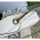 Gucci GG Marmont Half-Moon-Shaped Mini Bag GU699514-white