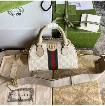 Gucci Ophidia Mini GG Top Handle Bag GU724606CA-beige