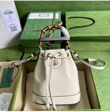 Gucci Diana Mini Bucket Bag GU724667-cream